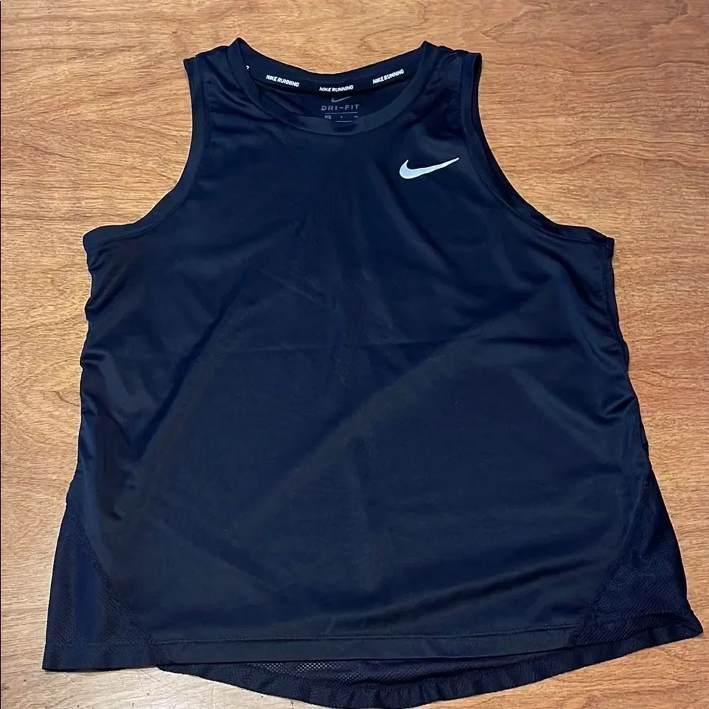 Nike Running Black Sleeveless Dri-FIT Top